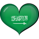 Saudi Arabia Heart Flag