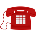 download Red Phone clipart image with 0 hue color