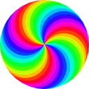 download 36 Circle Swirl 12 Color clipart image with 45 hue color