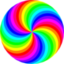 download 36 Circle Swirl 12 Color clipart image with 0 hue color