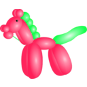 download Balloon Horse clipart image with 135 hue color
