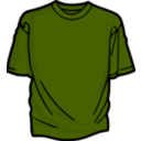 download Green 2 T Shirt clipart image with 0 hue color