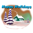 download Happy Holidays clipart image with 135 hue color