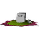 download Grave R I P clipart image with 315 hue color