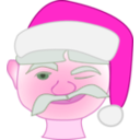 download Santa Winking clipart image with 315 hue color