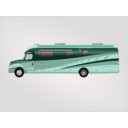 download Class C Diesel Motorhome clipart image with 135 hue color