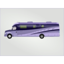 download Class C Diesel Motorhome clipart image with 225 hue color