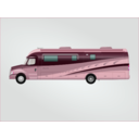 download Class C Diesel Motorhome clipart image with 315 hue color
