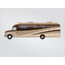 download Class C Diesel Motorhome clipart image with 0 hue color