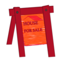 download House For Sale clipart image with 315 hue color