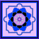 download Orient Carpet Design clipart image with 225 hue color