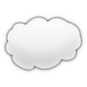 download Cartoon Cloud clipart image with 0 hue color