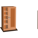 download Brown Cupboard clipart image with 0 hue color
