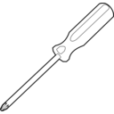 download A Screwdriver clipart image with 135 hue color