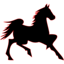 download Fire Horse clipart image with 0 hue color