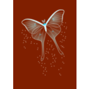 download Bright Butterfly clipart image with 135 hue color