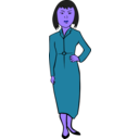 download Woman In Fashion clipart image with 225 hue color