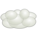 download Cloud clipart image with 180 hue color