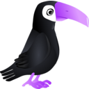 download Simple Toucan clipart image with 225 hue color
