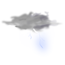download Weather Icon Thunder clipart image with 45 hue color