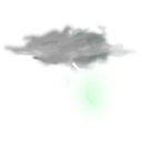 download Weather Icon Thunder clipart image with 315 hue color