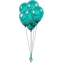 download Balionai Balloons Blue clipart image with 315 hue color