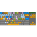 Keyboard Layout V 047 Color Coded