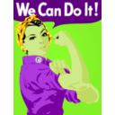 download We Can Do It clipart image with 45 hue color
