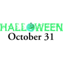 download Halloween Banner clipart image with 135 hue color