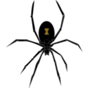 download Black Widow Spider clipart image with 45 hue color