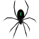 download Black Widow Spider clipart image with 135 hue color