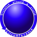 download Circumference Of A Circle clipart image with 45 hue color
