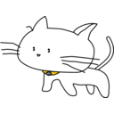 download White Cat clipart image with 45 hue color